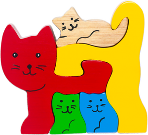 cat wooden puzzles for baby