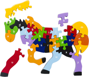 horse jigsaw puzzle letters