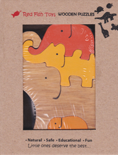 Load image into Gallery viewer, elephant wooden jigsaw for 2 year olds
